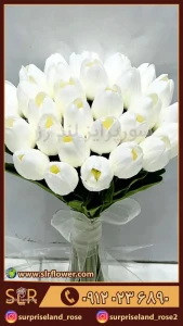 دسته گل مصنوعی لاله 4artificial bouquet of tulips 2 3