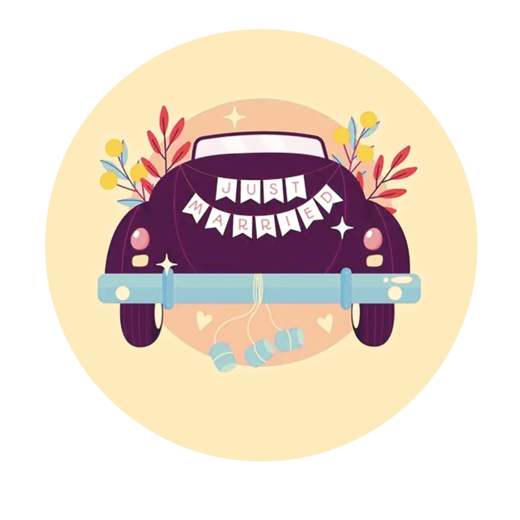Bridal car icon