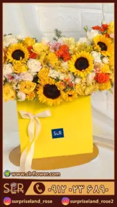 باکس گل آفتابگردان sunflower box