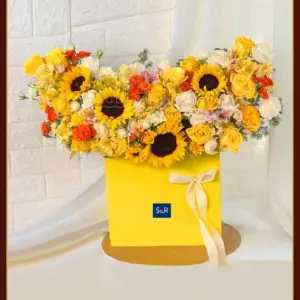 باکس گل آفتابگردان sunflower box