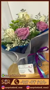 باکس گل ارغوان purple flower box