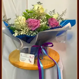 باکس گل ارغوان purple flower box