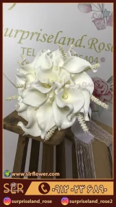 دسته 2 گل طبیعی شیپوری natural trumpet bouquet