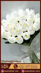 دسته گل مصنوعی لاله 4artificial bouquet of tulips 2