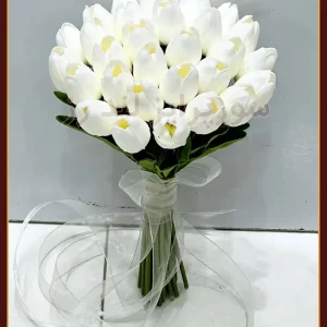 دسته گل مصنوعی لاله 4artificial bouquet of tulips
