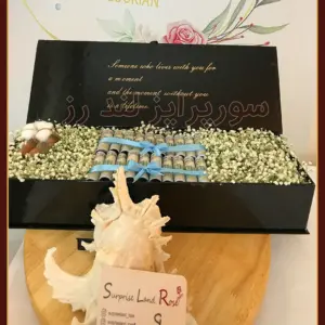 باکس پول و گل پنبه cotton-flower-box-and-money
