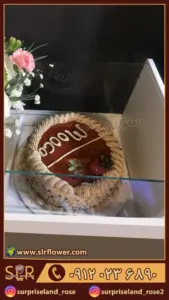 کیک و باکس گل میخک 2 4 carnation-flower-box-and-cake