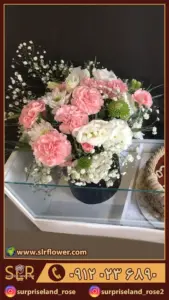 کیک و باکس گل میخک 2 4 carnation-flower-box-and-cake
