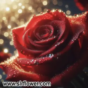 A shiny rose flower