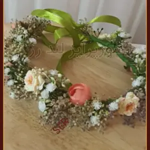 wedding bridal Rose flower crown 2- تل گل رز عروس23