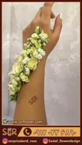 wedding bridal flower tattoo 2 تاتوی گل عروس