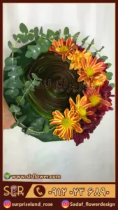 دسته گل طبیعی عروس سازه اروپایی2