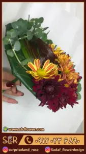 دسته گل طبیعی عروس سازه اروپایی3