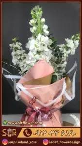 دسته گل و جار گل شب بو