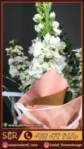 دسته گل و جار گل شب بو